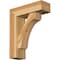 Ekena Millwork Legacy Block Rough Sawn Bracket w/ Offset Brace, Western Red Cedar, 6"W x 18"D x 22"H BKT0604X18X22LEC05RWR - alternate 1